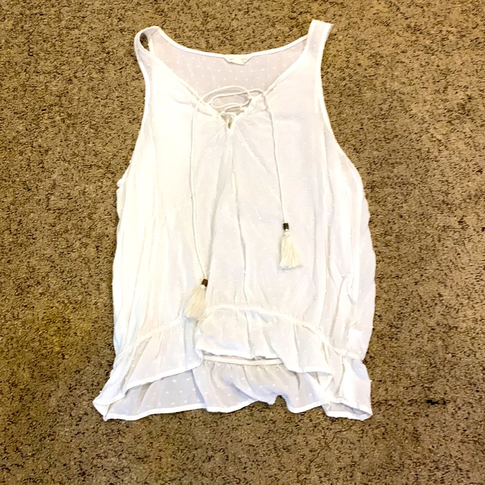 White see through top